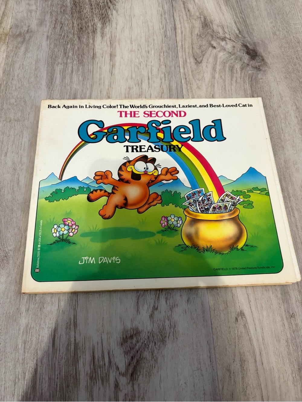 The Second Garfield Treasury Jim Davis Comic Strip Book Vintage